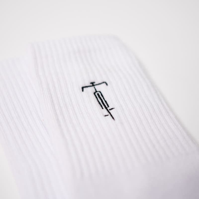 Nahaufnahme der Bike Socken von arrel