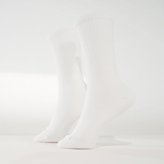 blanco puro Tennissocken in weiß von arrel am Modellfuß