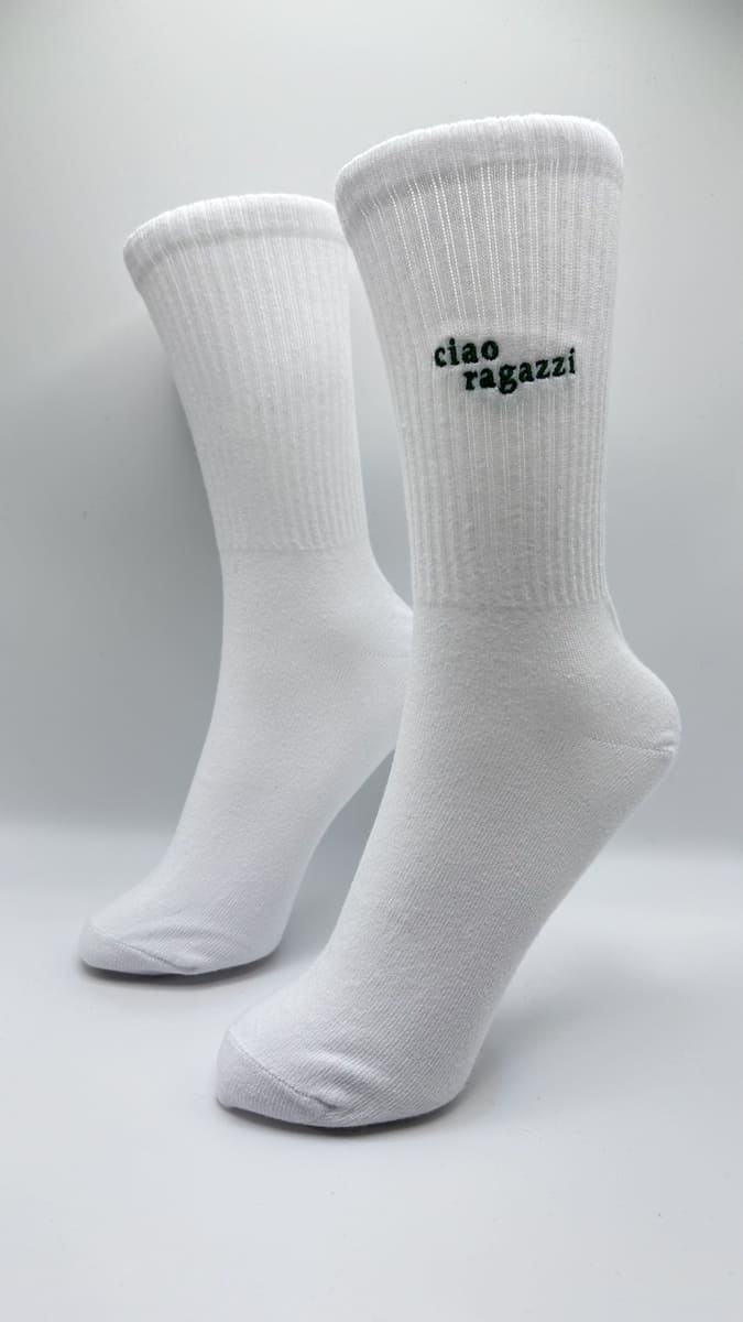ciao ragazzi Statement Socken