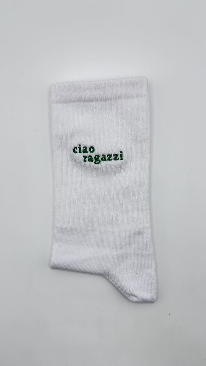 ciao ragazzi Statement Socken
