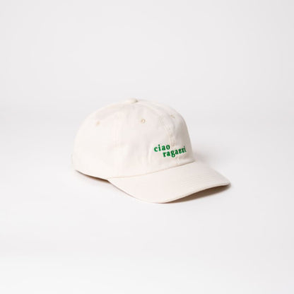 ciao ragazzi organic dad cap von arrel in beige von der Seite