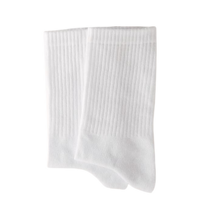 blanco puro Socken