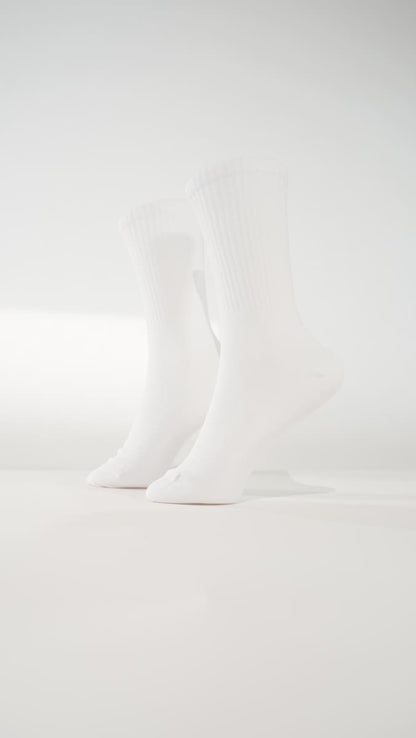 blanco puro Tennissocken in weiß von arrel am Modellfuß