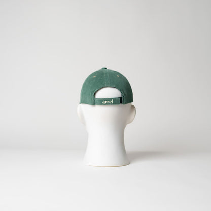 Verschluss der ciao ragazzi Cord Cap in grün mit beiger Schrift