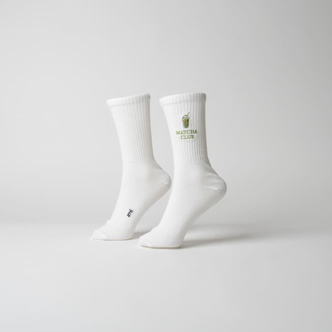 Matcha Club Socken am Modelfuß von arrel