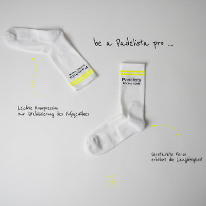 Padel Socken von arrel mit Erklärung der wichtigsten Eigenschaften von Padel Socken