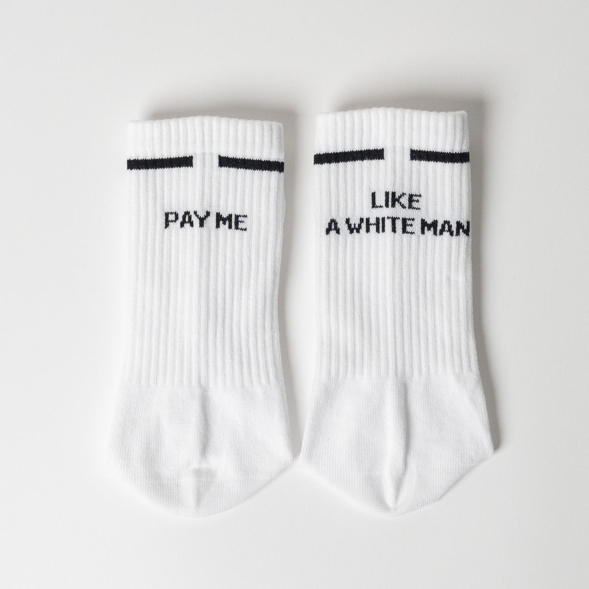 pay me like a white man statement Socken von arrel