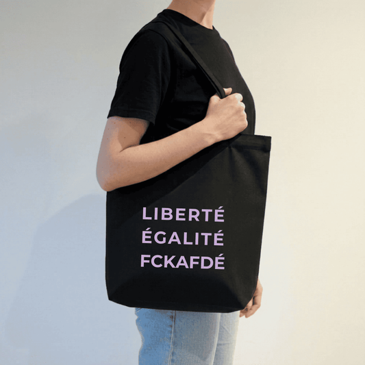 liberté. égalité. fckafdé. Tasche in schwarz